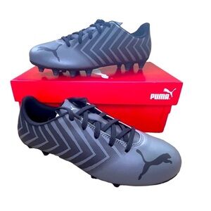 Puma Tacto II FG/AG Jr. Black/Castlerock Youth Soccer Cleat